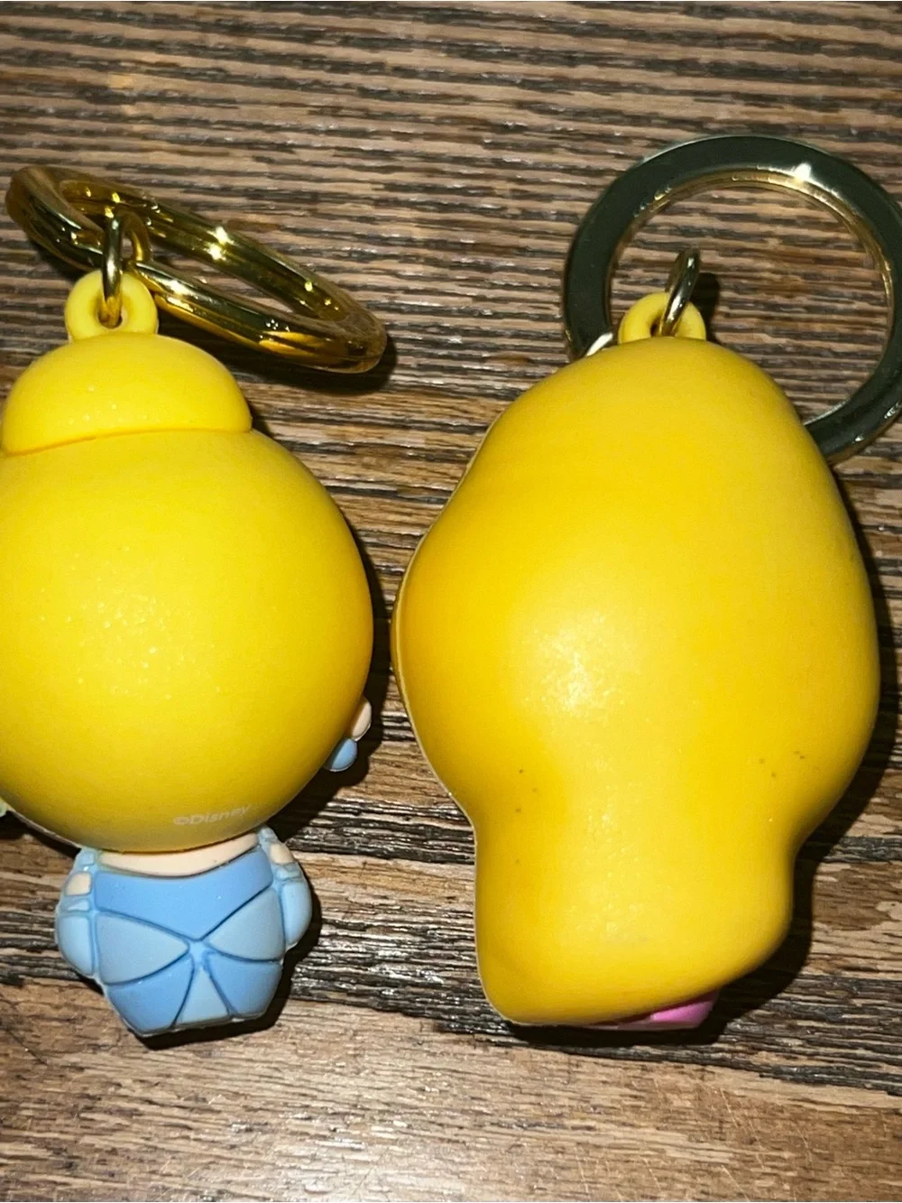 Disney Princess Cinderella and Rapunzel Keychain Set - NWOT